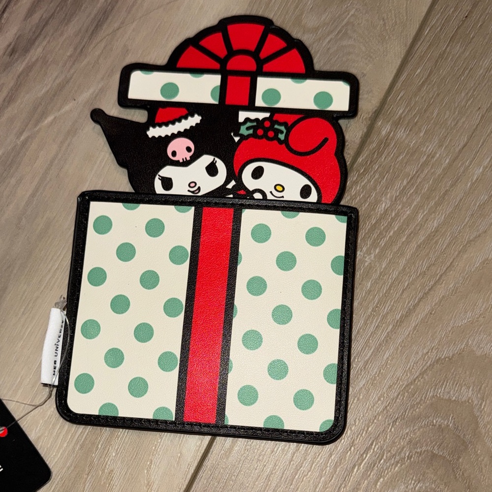Polka Dot present wallet with Kuromi & My Melody